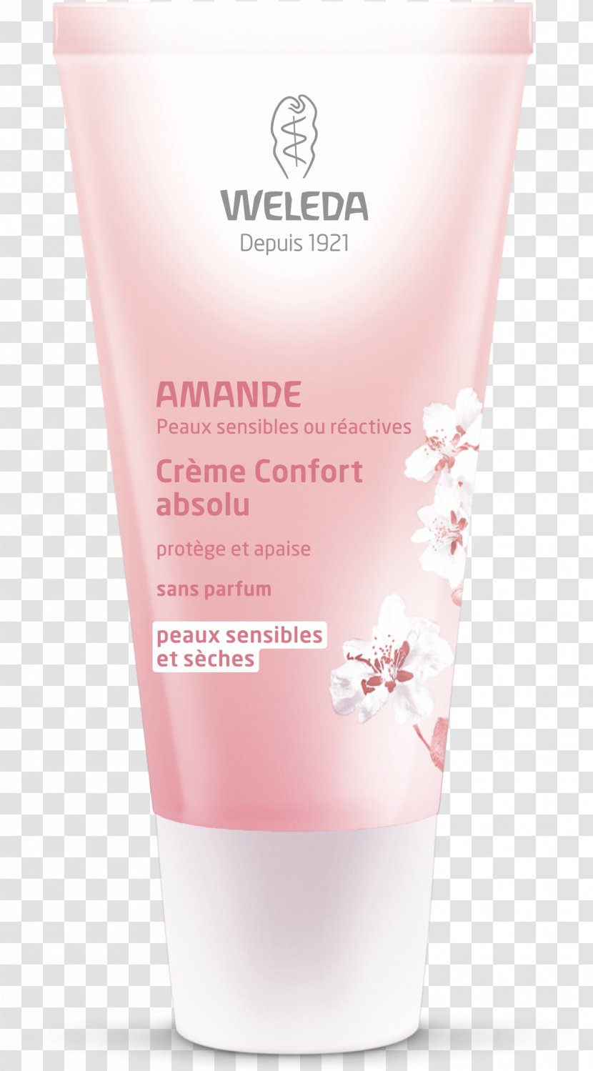 Weleda Almond Soothing Facial Cream Lotion Cosmetics - Moisturizer - Amande Transparent PNG