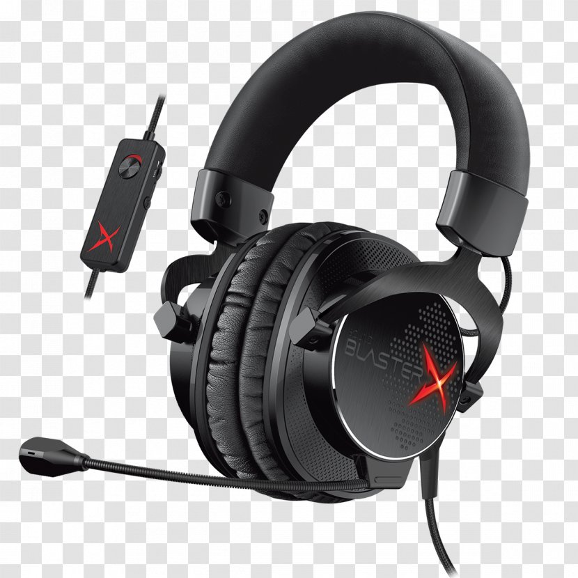 Creative Technology Sound BlasterX H7 Gaming 7.1 Headset Für PC, MAC, Android, IOS, PS4, XBOX ONE Labs Headphones Audio - Blaster Transparent PNG