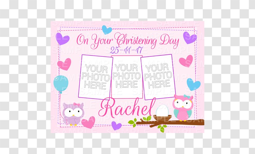 Paper Place Mats Greeting & Note Cards Rectangle Picture Frames - Christening Cakes Transparent PNG