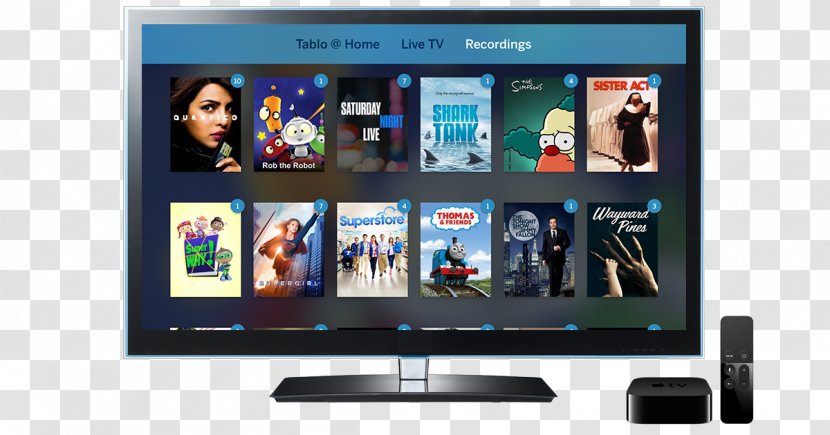 Digital Media Player Apple TV Television Streaming - Led Backlit Lcd Display Transparent PNG