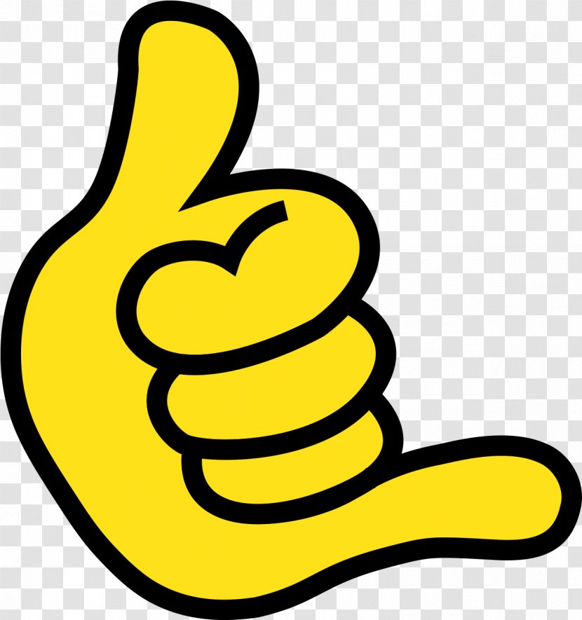 Yellow Background - Finger - Gesture Line Art Transparent PNG