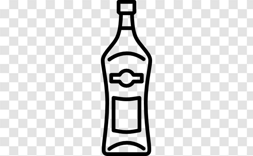 Water Bottles Whiskey Beer Alcoholic Drink - Black And White Transparent PNG