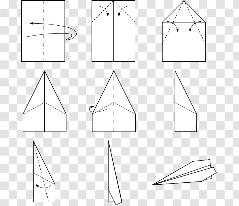 Airplane Paper Plane Flight How-to - Jet Aircraft - Planes Transparent PNG