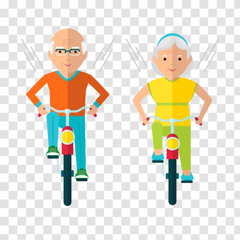 Vector Graphics Old Age Stock Illustration Exercise - Cartoon - Health Transparent PNG