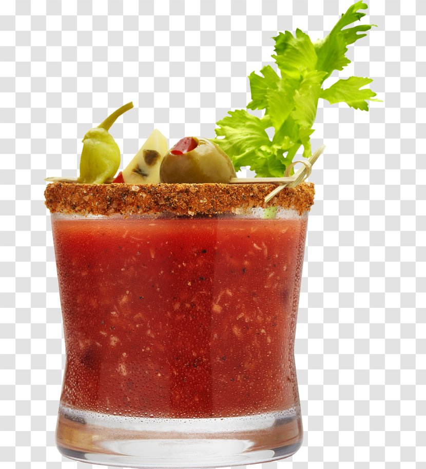 Bloody Mary Cocktail Garnish Three Olives Vodka Juice - Smoothie Transparent PNG