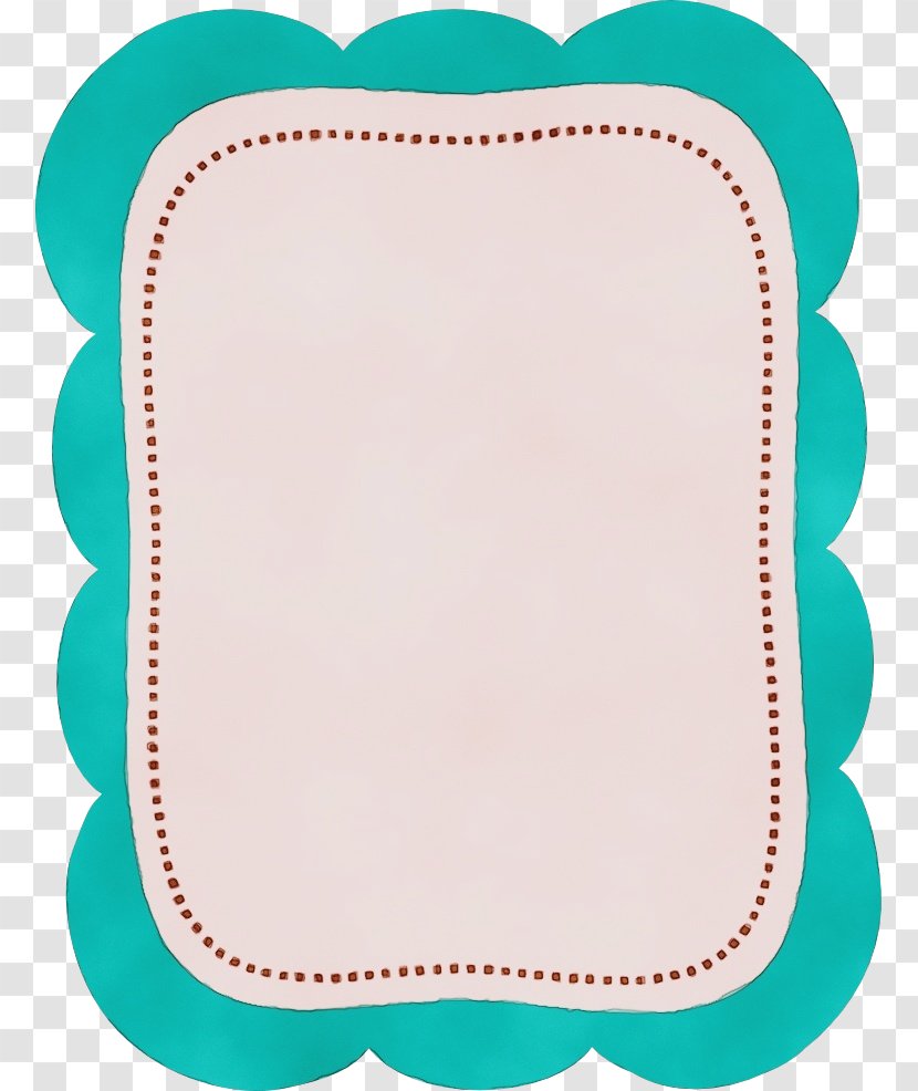 Watercolor Paper - Paint - Teal Turquoise Transparent PNG