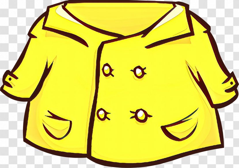 Yellow Clothing Outerwear Sleeve Clip Art - Smile Hood Transparent PNG