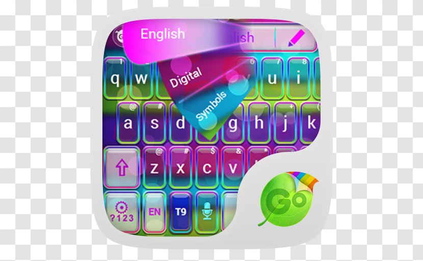 Computer Keyboard Colors Go! Android - Telephony Transparent PNG