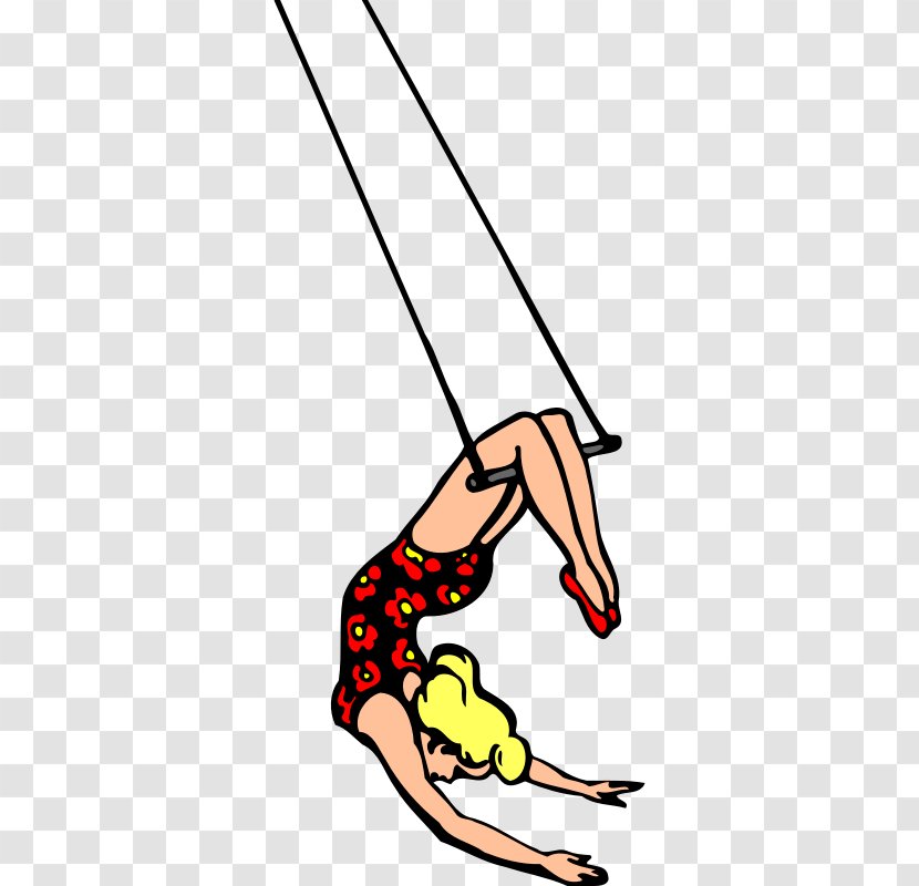 Flying Trapeze Circus Clip Art - Cartoon Transparent PNG
