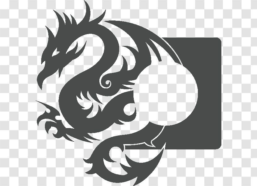 Chinese Dragon Sticker Carnivora Clip Art - Silhouette Transparent PNG