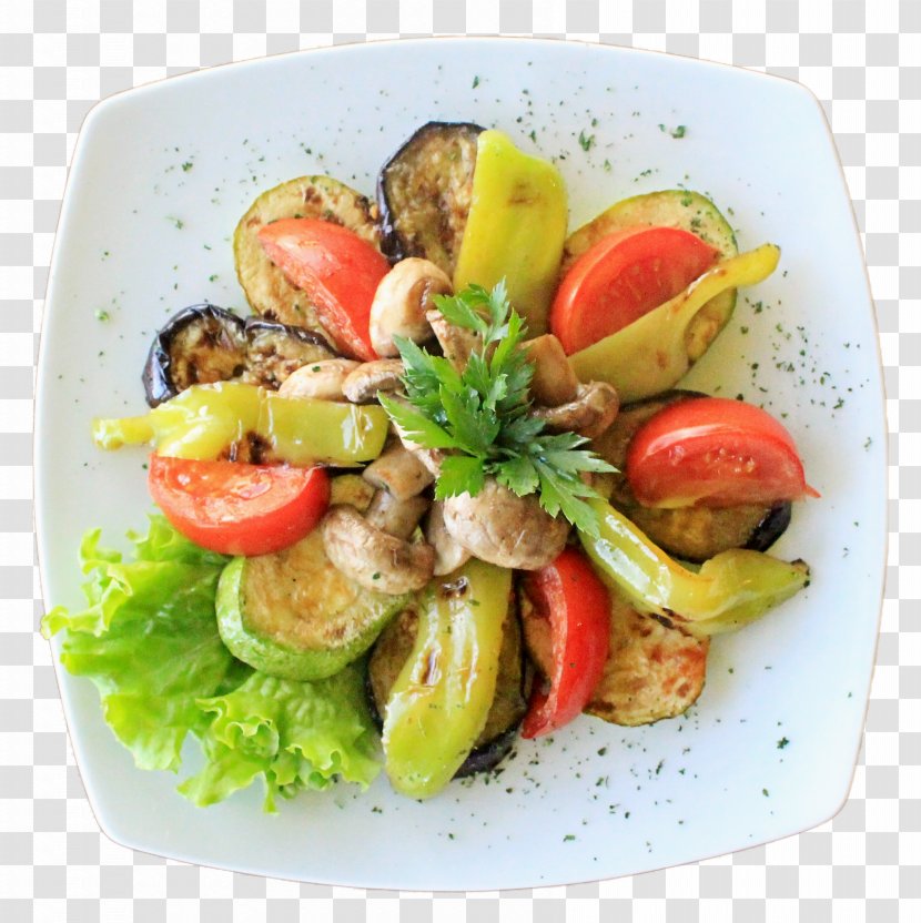 Greek Salad Ratatouille Mediterranean Cuisine Diet Leaf Vegetable - Vegetarian Food - Grilled Transparent PNG