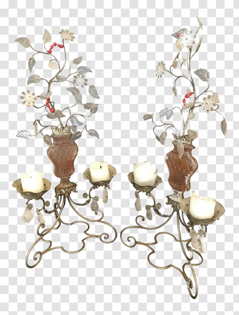Light Glass Mirror Candlestick Candelabra - Flora Transparent PNG
