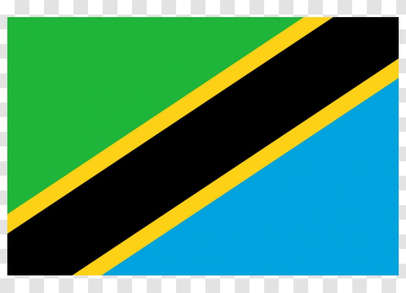Flag Of Tanzania National Swahili - Text Transparent PNG