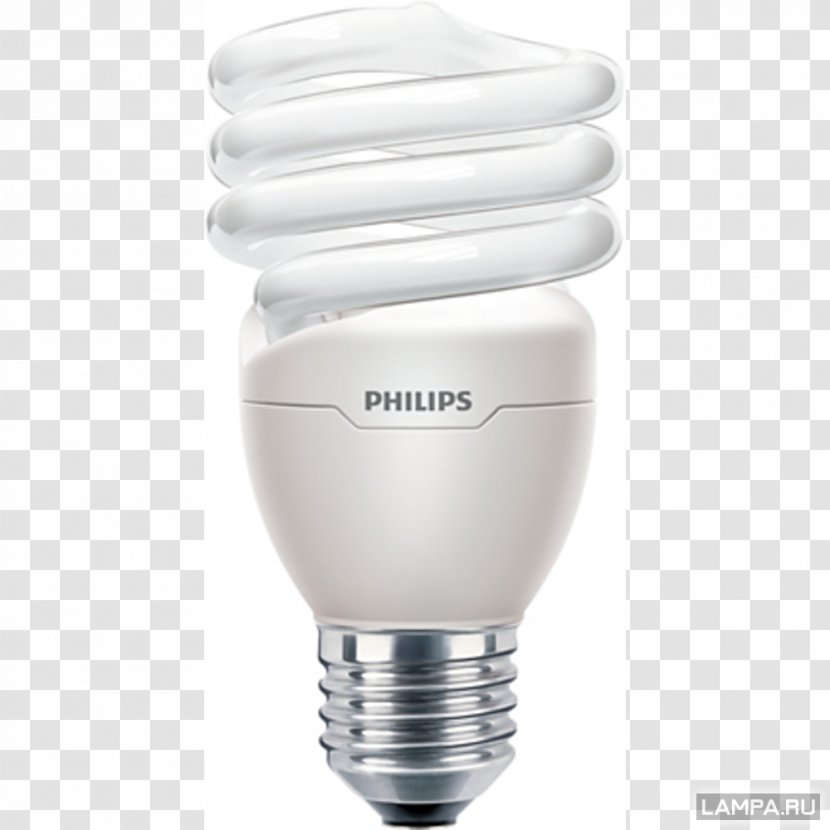 Philips Lighting Edison Screw Compact Fluorescent Lamp - Bayonet Mount - Light Transparent PNG