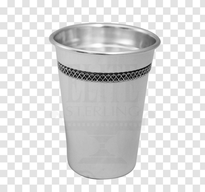 Kiddush Elite Sterling Cup Plastic Glass - Silver Transparent PNG