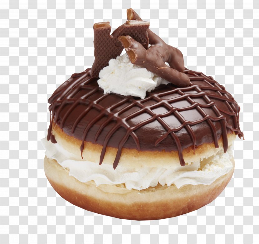 Cream Donuts Profiterole Frosting & Icing Torte - Donut Transparent PNG