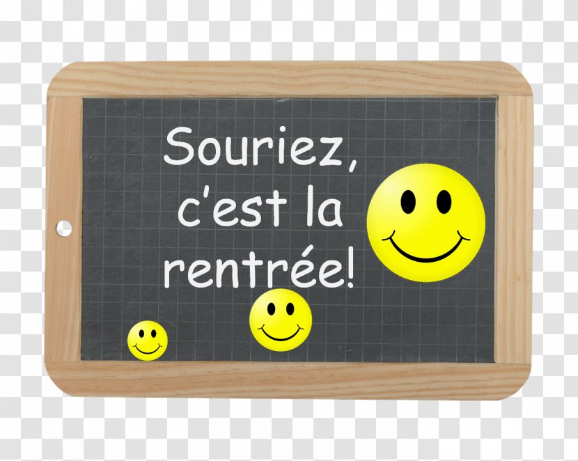 Smiley First Day Of School Emoticon Vive La Rentrée - Photography Transparent PNG