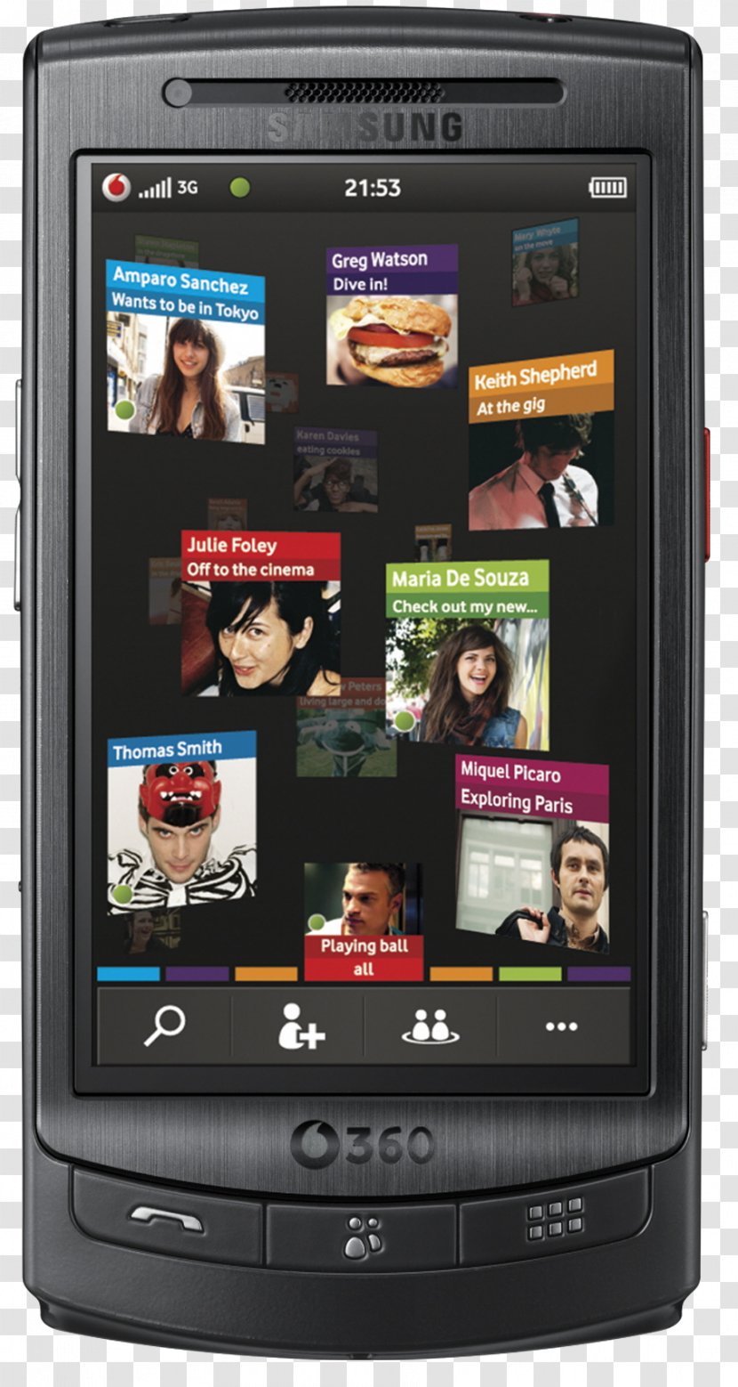 Smartphone Feature Phone Samsung 360 M1 Galaxy Mini Vodafone Transparent PNG