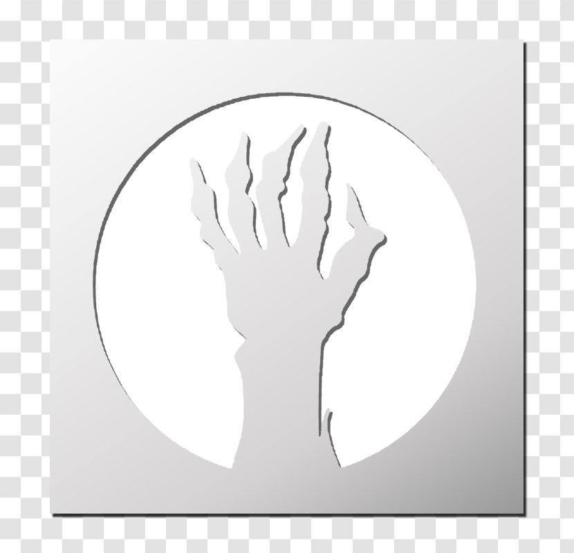 Thumb White Font - Joint - Squelette Transparent PNG