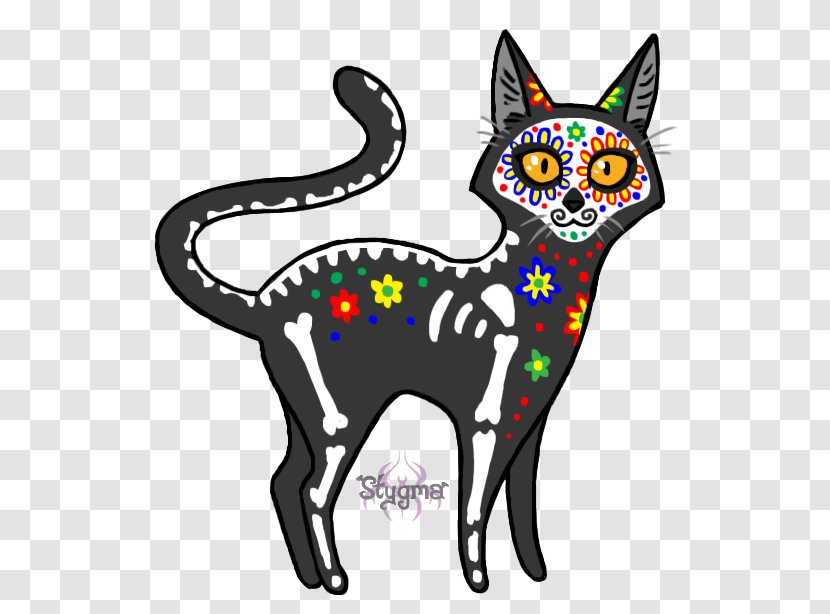 Day Of The Dead Calavera Cat Death Whiskers Transparent PNG