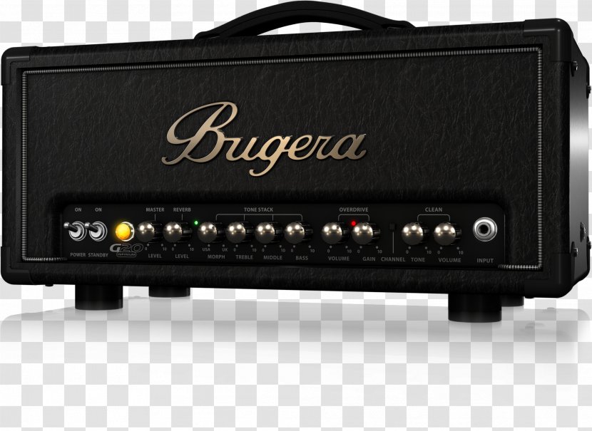 Guitar Amplifier Bugera G20 INFINUM Valve Instrument - Power Classes - Bass Volume Transparent PNG