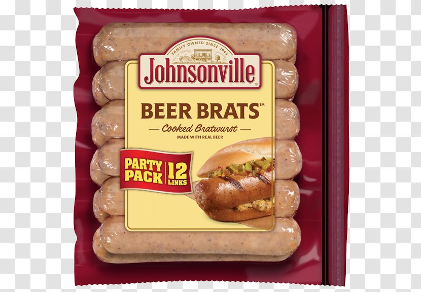 Bratwurst Breakfast Sausage Cajun Cuisine Johnsonville, LLC - Junk Food Transparent PNG