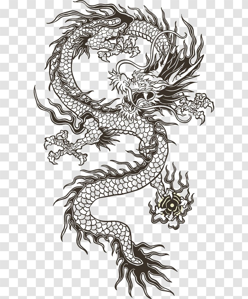 Chinese Dragon Illustration - China - Totem Transparent PNG