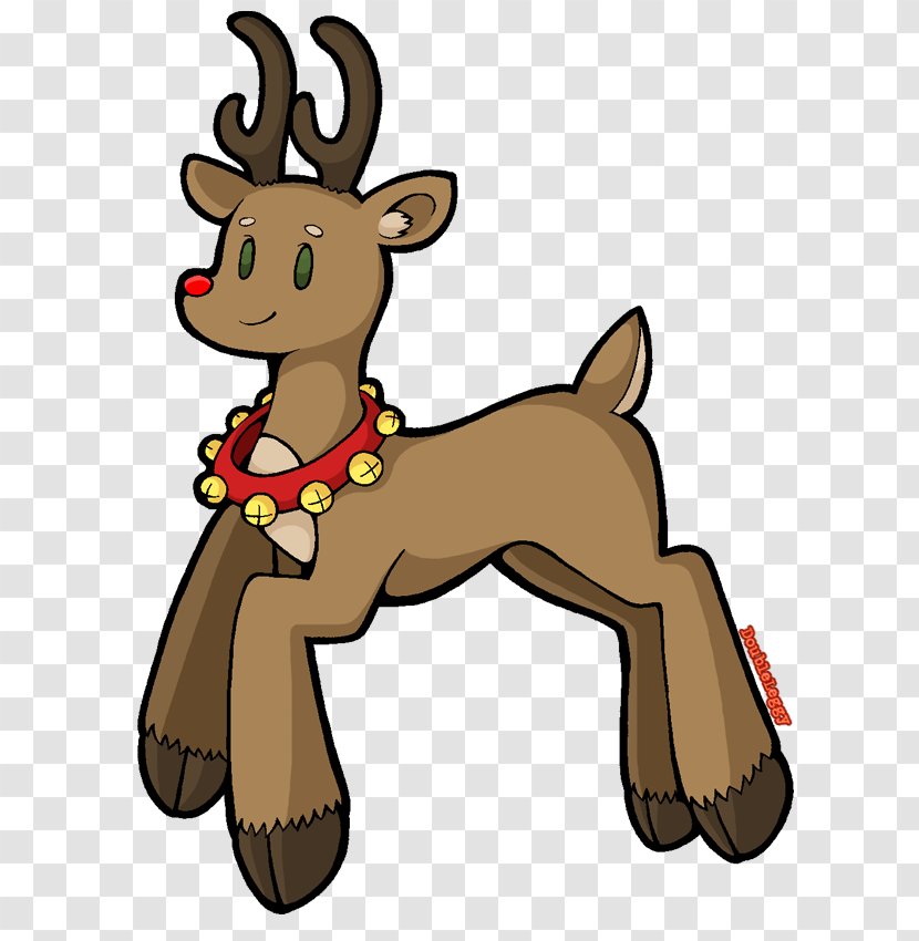Reindeer Horse Dog Canidae Clip Art - Vertebrate - Rudolph The Red Nosed Transparent PNG