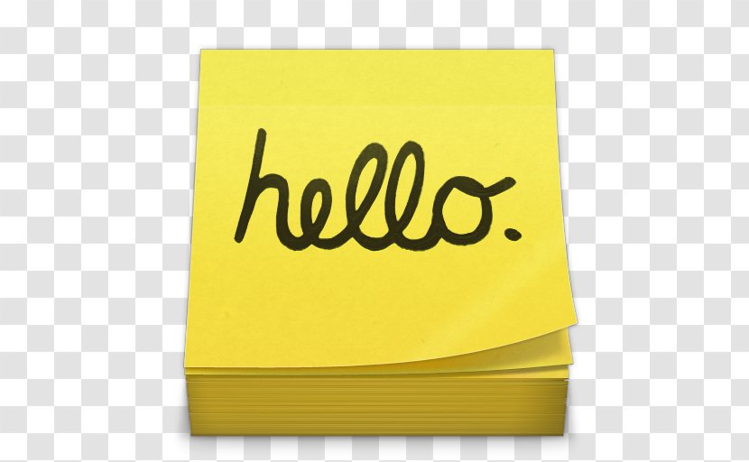 Post-it Note Apple Stickies Sticky Notes - Windows Vista Transparent PNG