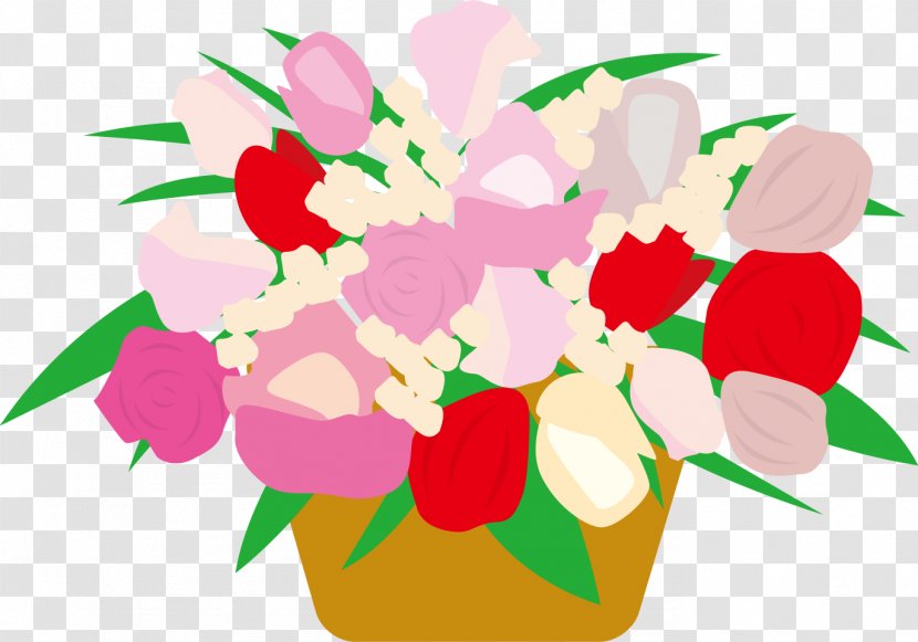 Retro Flower Clip Art. - Cut Flowers - Flowering Plant Transparent PNG