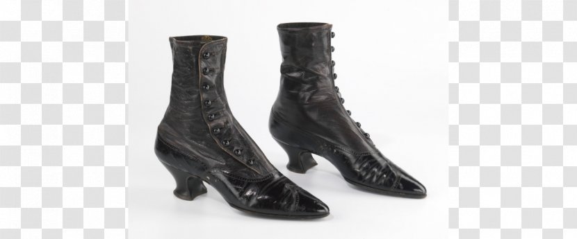 1900s In Western Fashion Shoe Riding Boot - Black Leather Shoes Transparent PNG