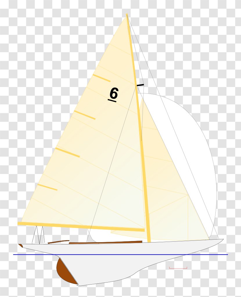 Dinghy Sailing 6 Metre Yawl - Sail Transparent PNG