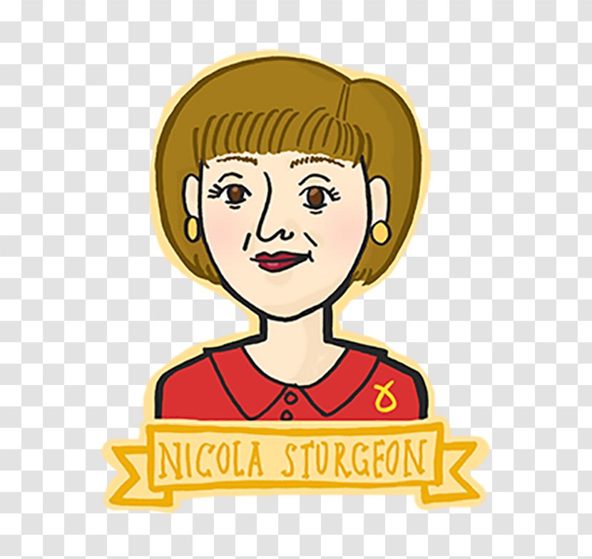 Nicola Sturgeon Glasgow Sticker Emoji - Kilt Transparent PNG