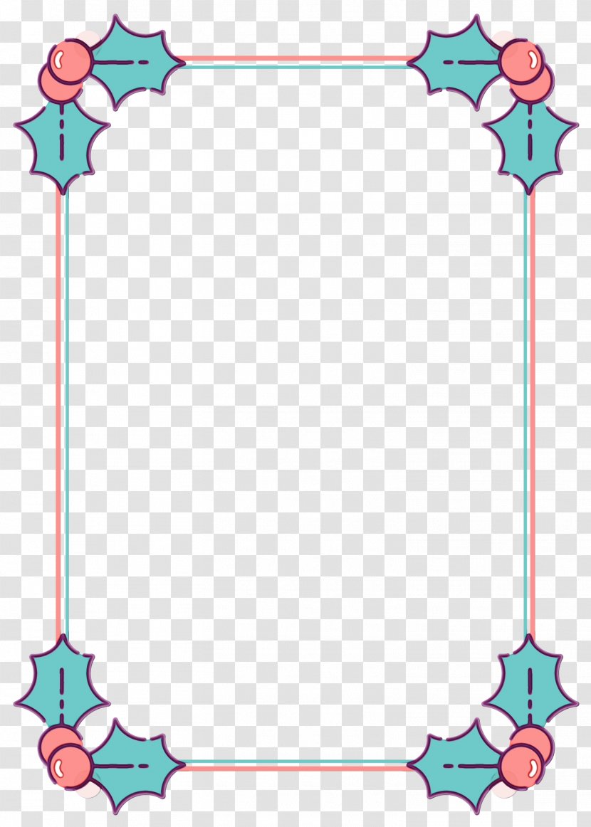 Picture Frame - Turquoise Transparent PNG