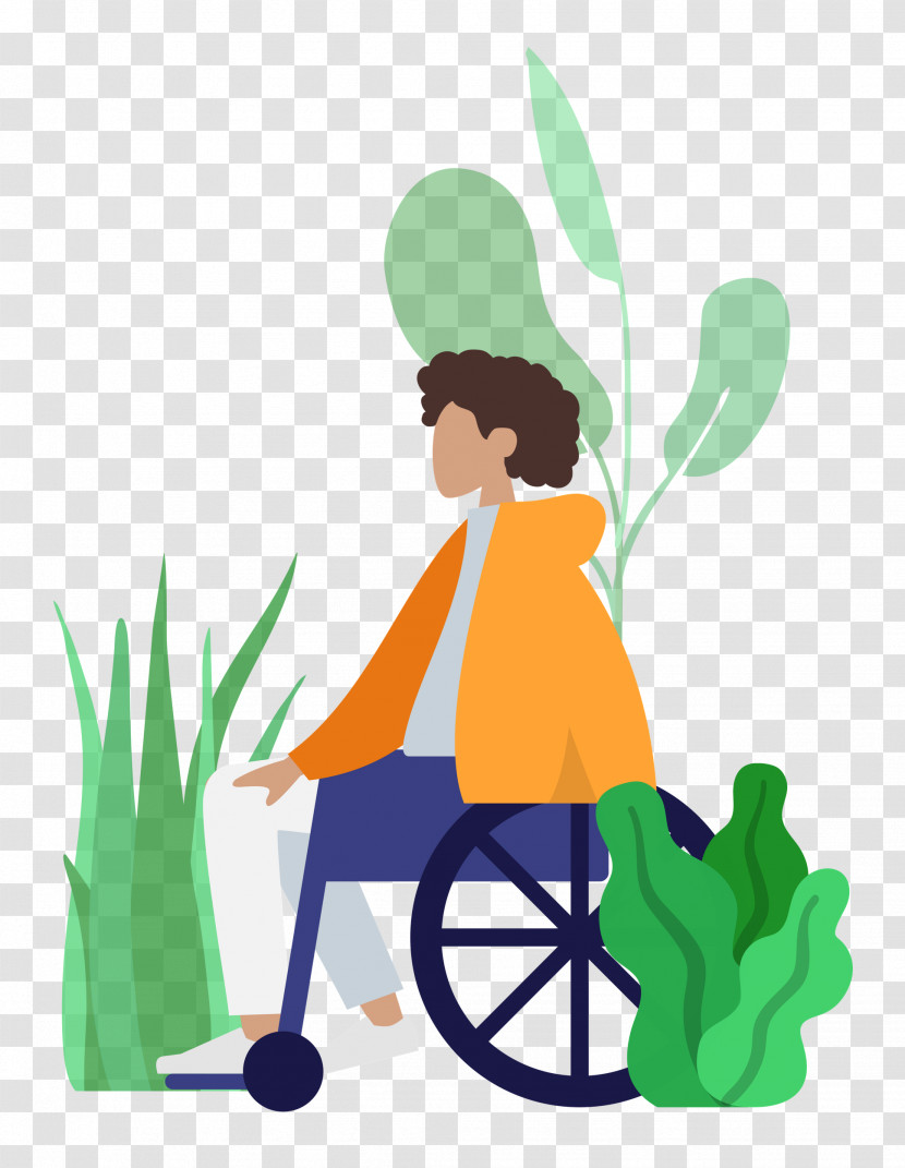 Resting Girl Plant Transparent PNG