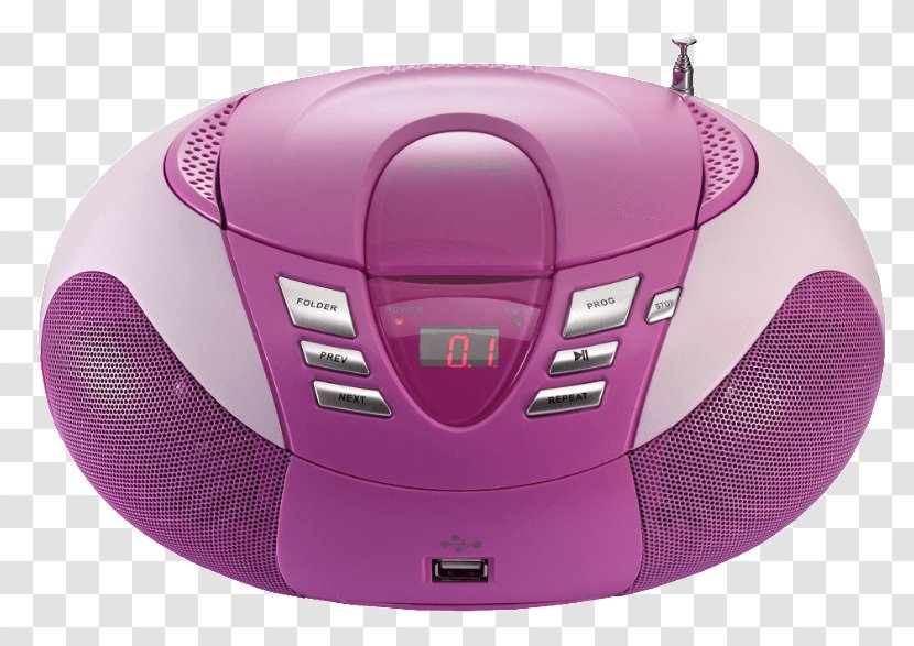 CD Player Compact Disc Boombox Radio FM Broadcasting - Fm Transparent PNG