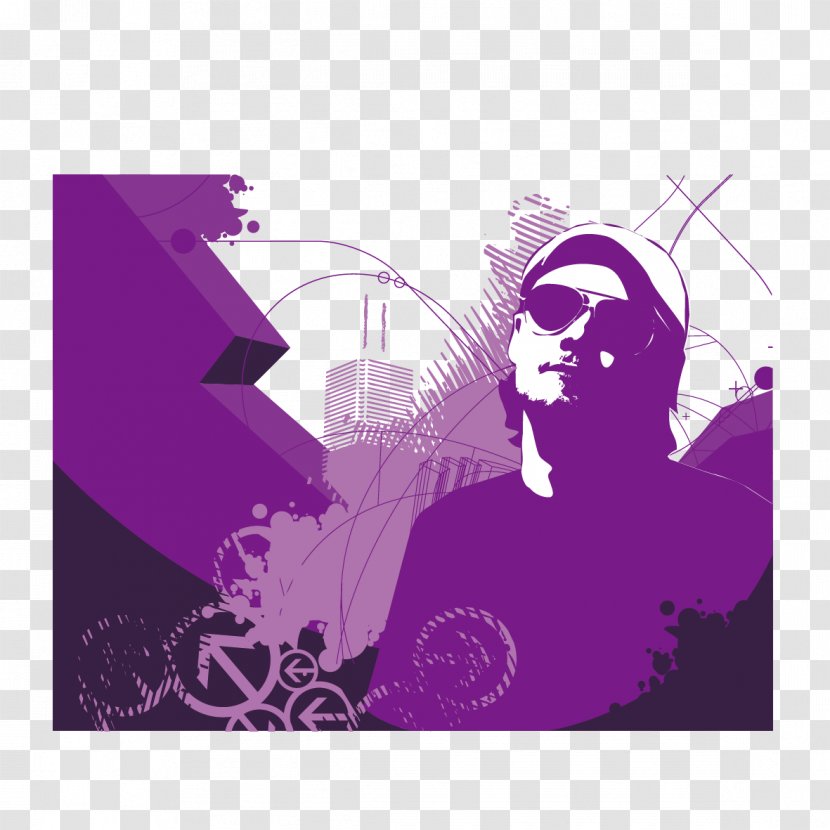 Euclidean Vector Drawing Clip Art - Computer Graphics - Purple Decorative Pattern Transparent PNG