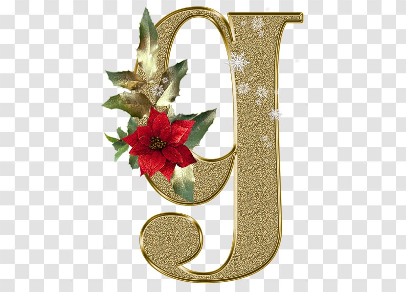 Letter Alphabet Christmas - Decoration - Thumbnail Transparent PNG