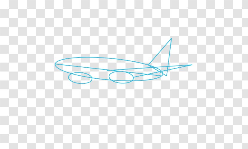 Logo Point Font - Airplane Sketch Transparent PNG