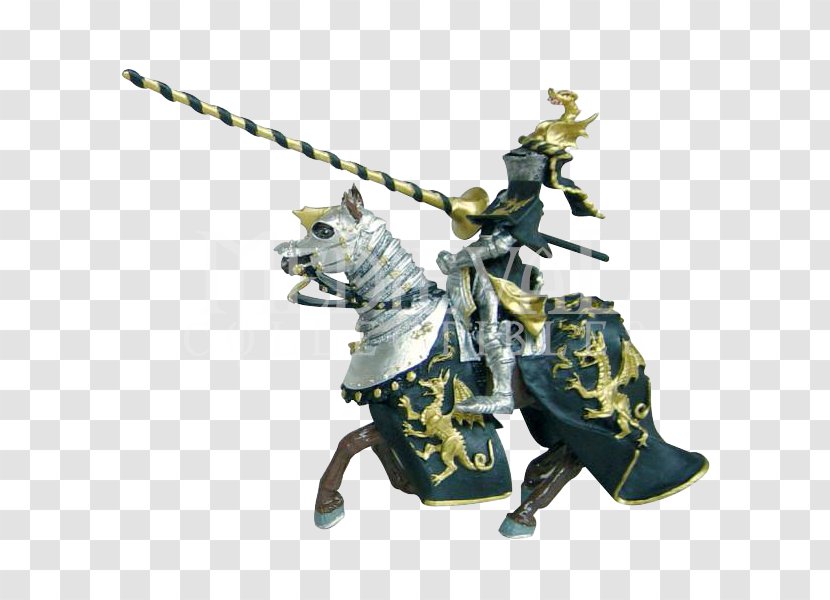 Middle Ages Knight Horse Toy Papo - Jelmet Transparent PNG