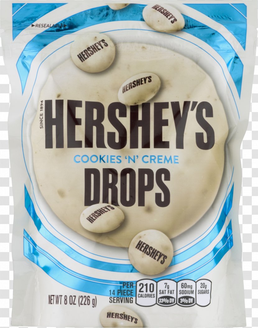 Hershey's Cookies 'n' Creme Hershey Bar Cream Chocolate Chip Cookie White - Ice Transparent PNG
