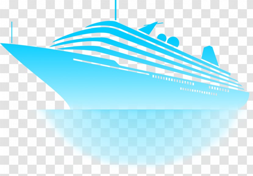 Wave Cartoon - Cruise Ship - Naval Architecture Logo Transparent PNG