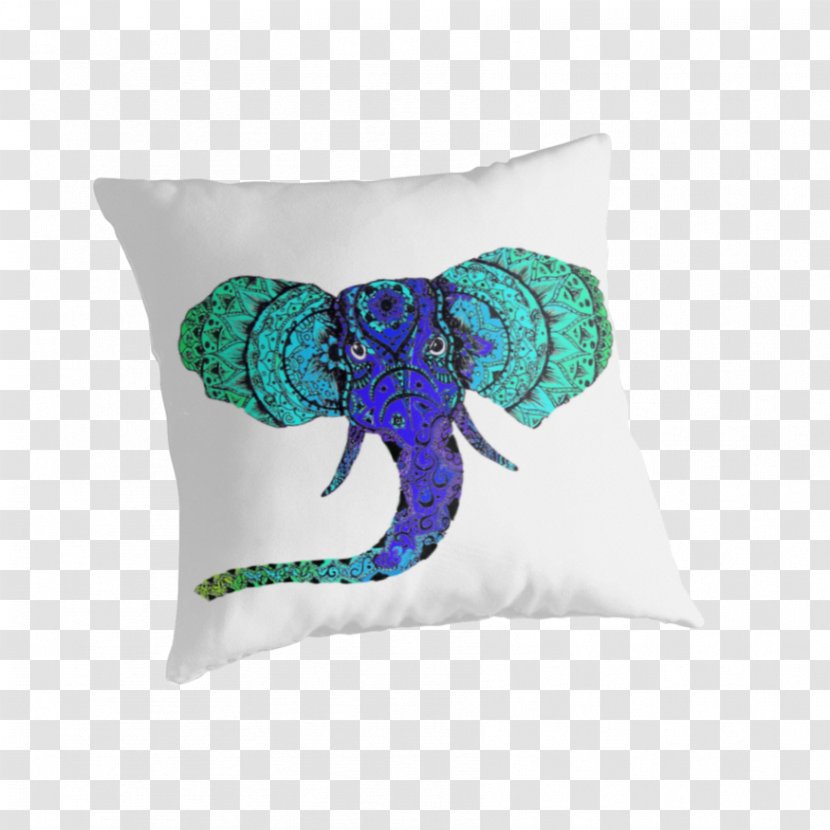 Throw Pillows Cushion Designer - Animal - Mandala Elephant Transparent PNG