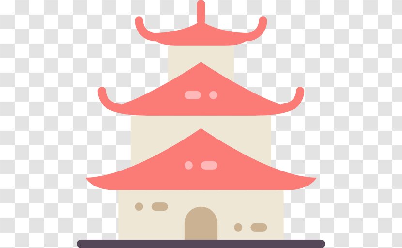 Clip Art - Pink - Pagoda Transparent PNG