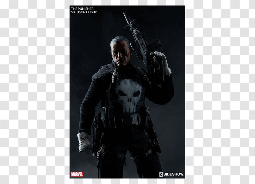 Punisher Action & Toy Figures 1:6 Scale Modeling Marvel Comics - Fiction - Sideshow Transparent PNG