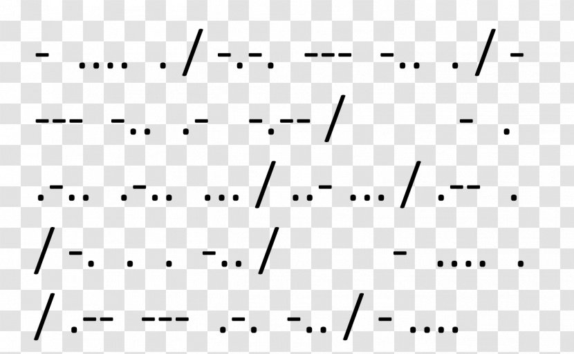 Morse Code Sentence Word Text - Tree - Codes Transparent PNG