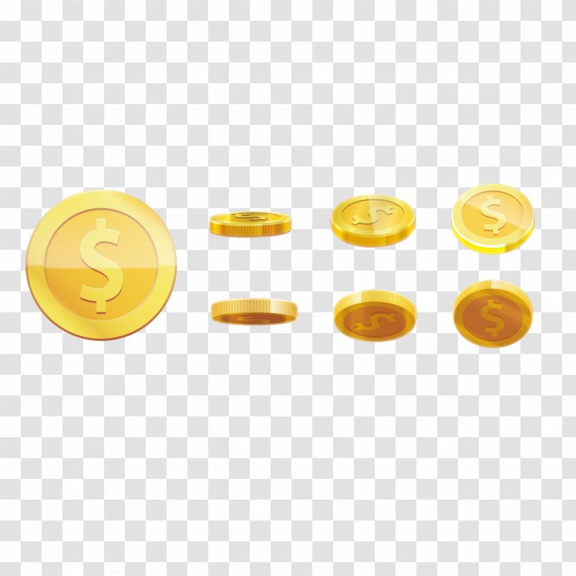 Hill Climb Racing Gold Coin - Vector Coins Transparent PNG