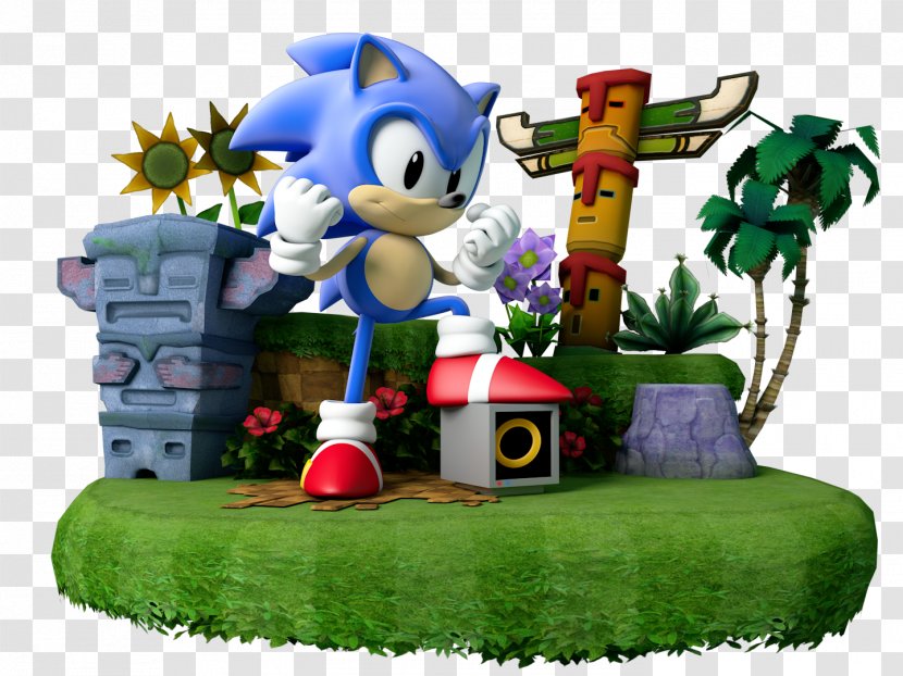 Sonic The Hedgehog 2 Dash Game 3D - GRASS HILLS Transparent PNG