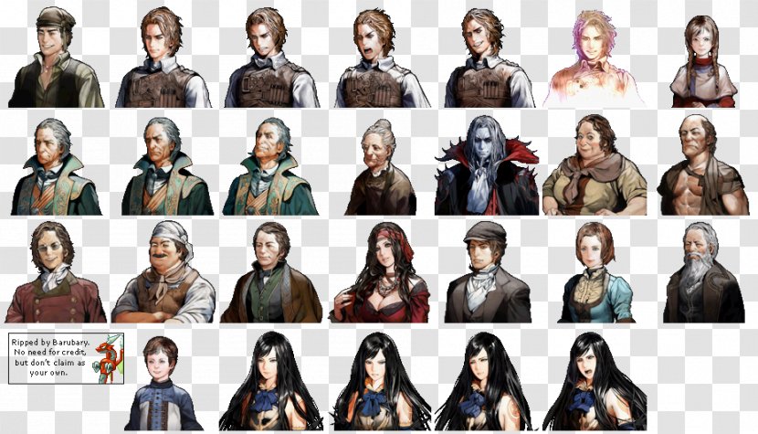 Castlevania: Order Of Ecclesia Tactics Ogre: Let Us Cling Together Portrait Character Model Sheet - Team Transparent PNG