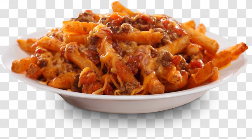 Cheese Fries French Italian Cuisine Chili Con Carne Hamburger - Food - Chilly Transparent PNG